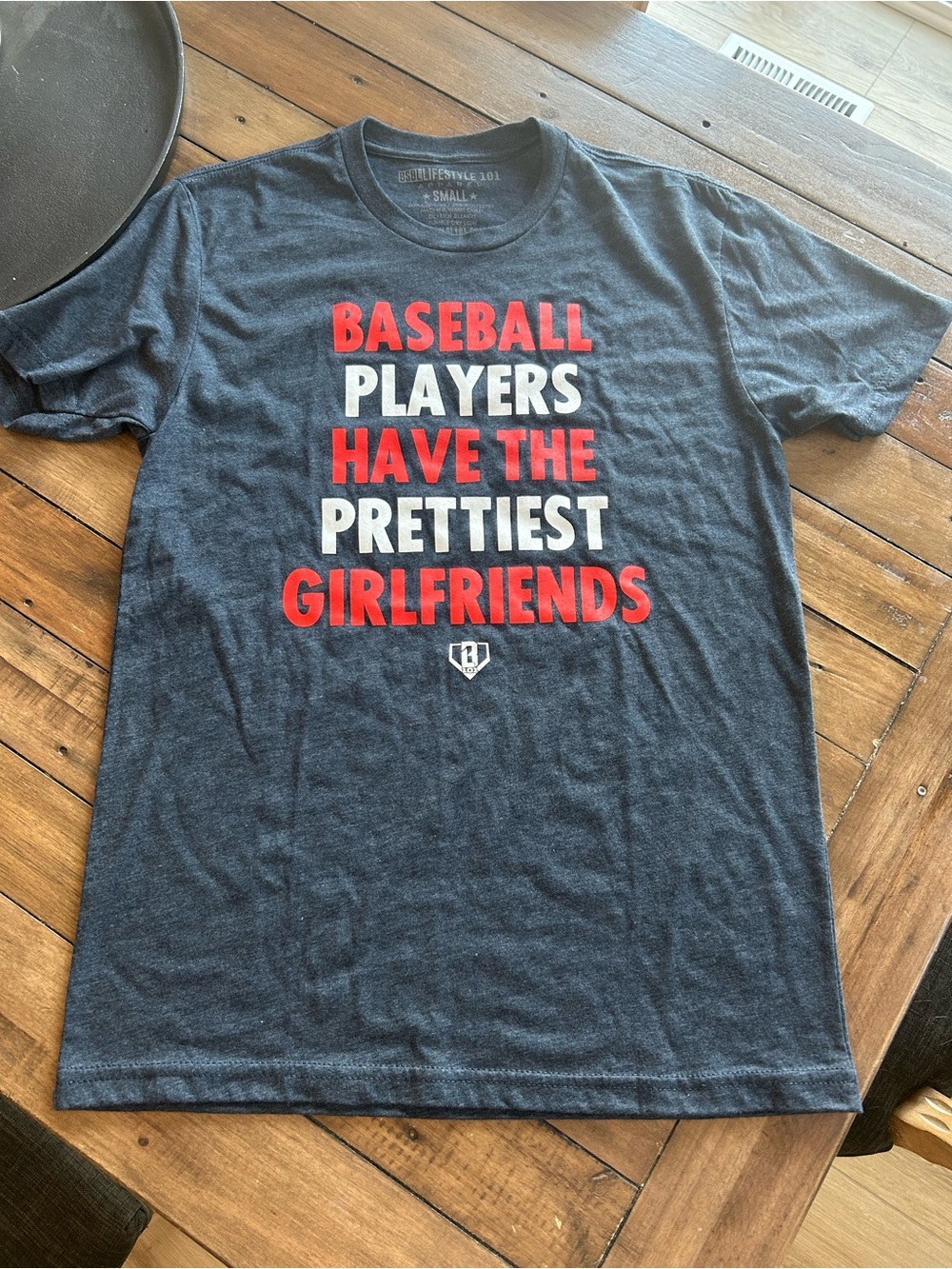 Baseball Lifestyle 101 Girlfriends Navy Blue Men’s T Shirt S
